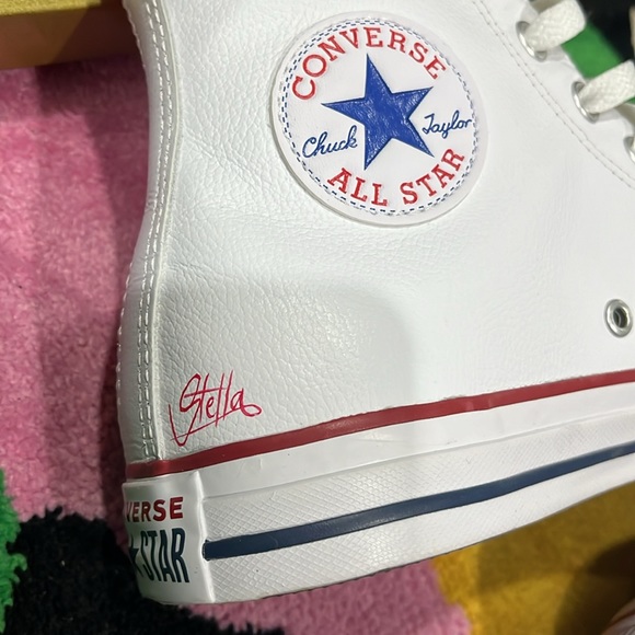 Brand new shoes custom made by my colleague Stella portrait of Eric Cantona - Picture 8 of 11